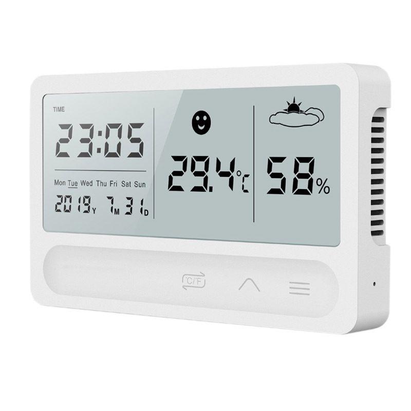 Weather station with clock