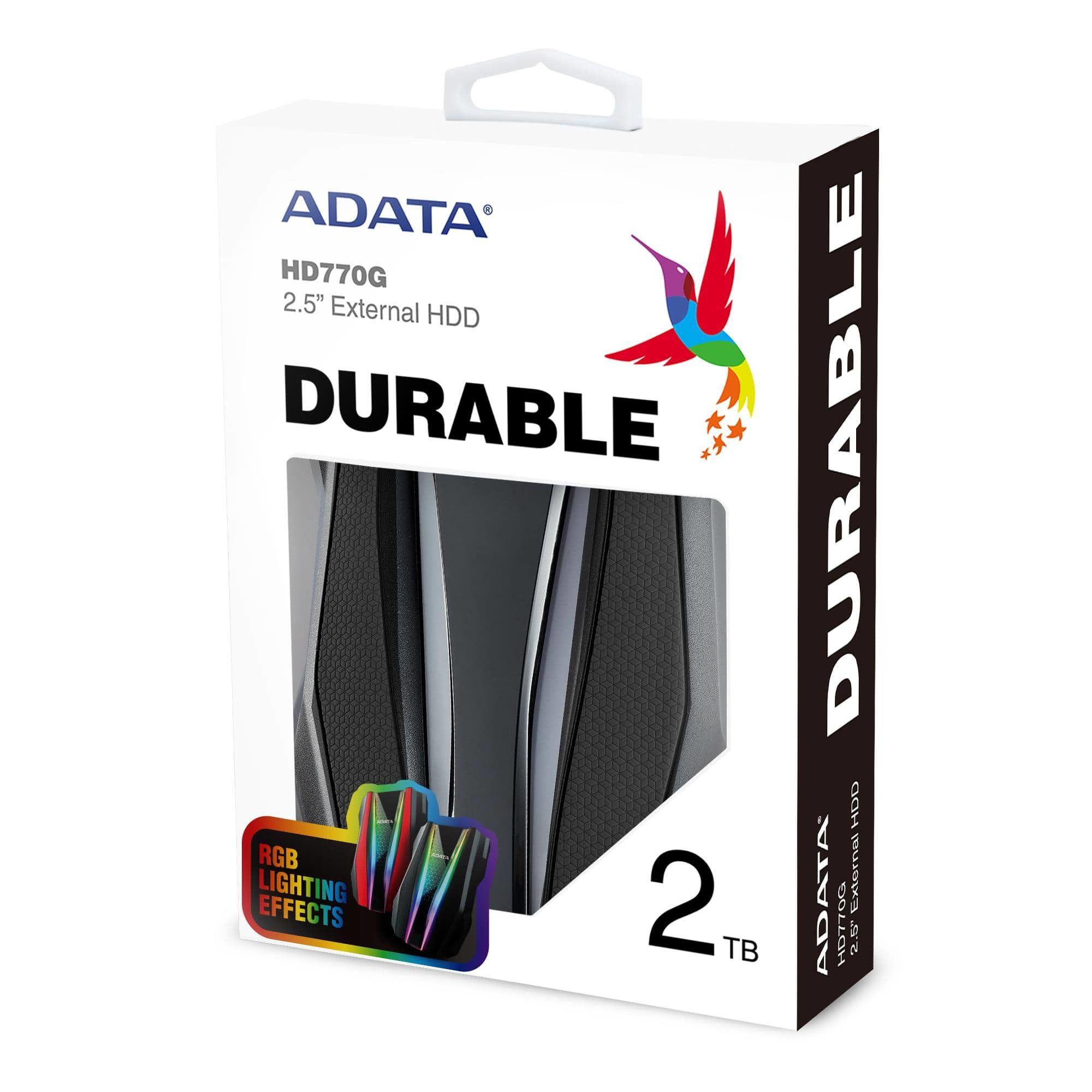 ADATA Durable HD770G 2TB USB3.2 Black
