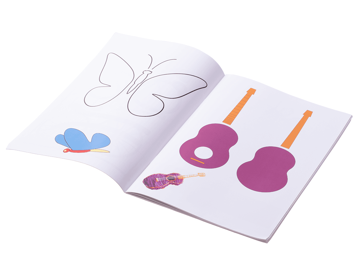 Booklet with 3D pen designs