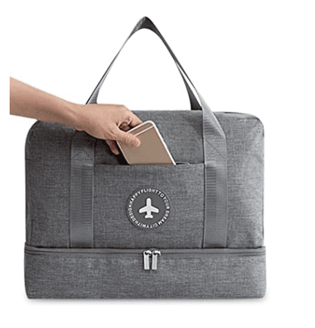 Travel bag for the gym - grey