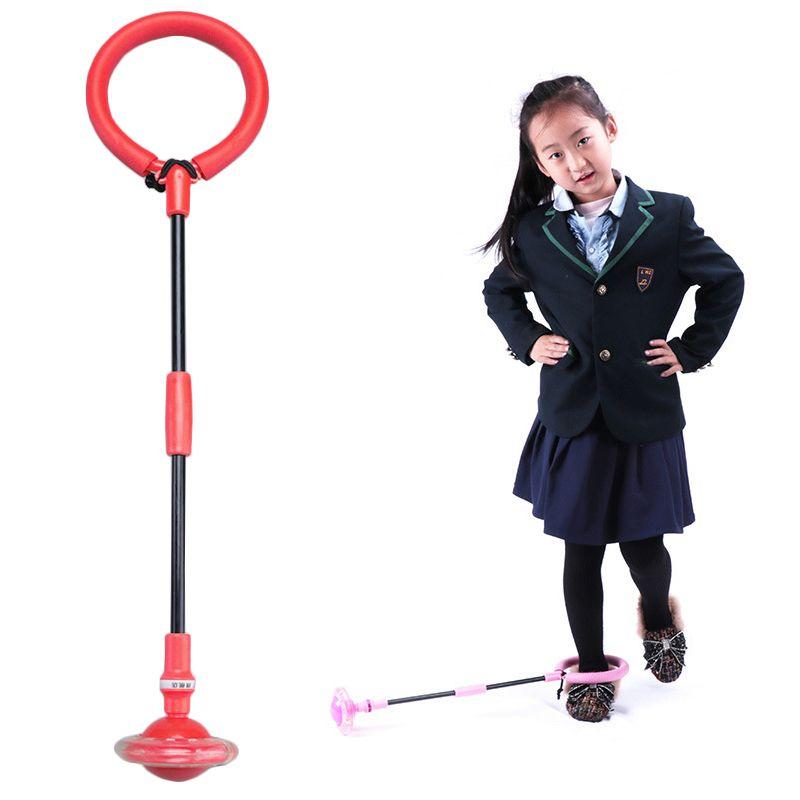 Hula Hoop Skip Rope for Leg, Foldable for Children with LED Lights - red