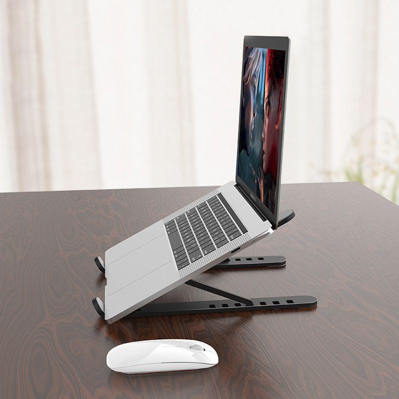Folding laptop stand - black