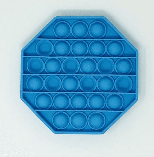 Zabawka sensoryczna PopIt antystresowa w kształcie oktagonu - niebieska