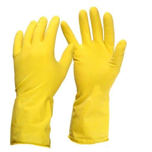 Universal protective rubber gloves, size M- 5p.