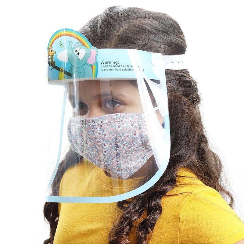 Protective face shield for children - teddy bear