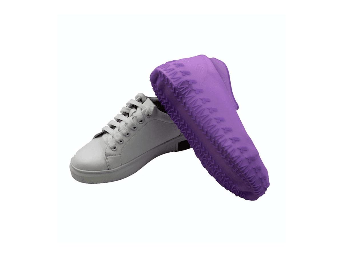 Gumowe wodoodporne ochraniacze na buty rozmiar "40-44" - jasnoróżowe