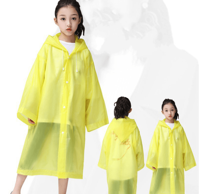 Children's rain cape - yellow