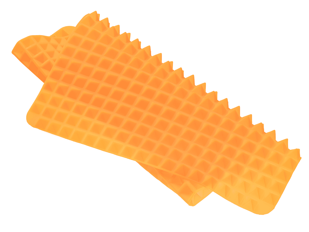 Silicone baking mat in pyramids