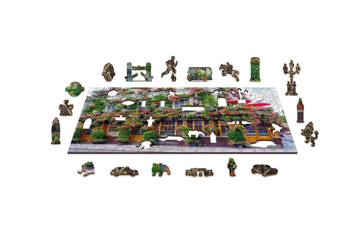 Drewniane Puzzle z figurkami – Londyński pub rozm. L, 300 elementów
