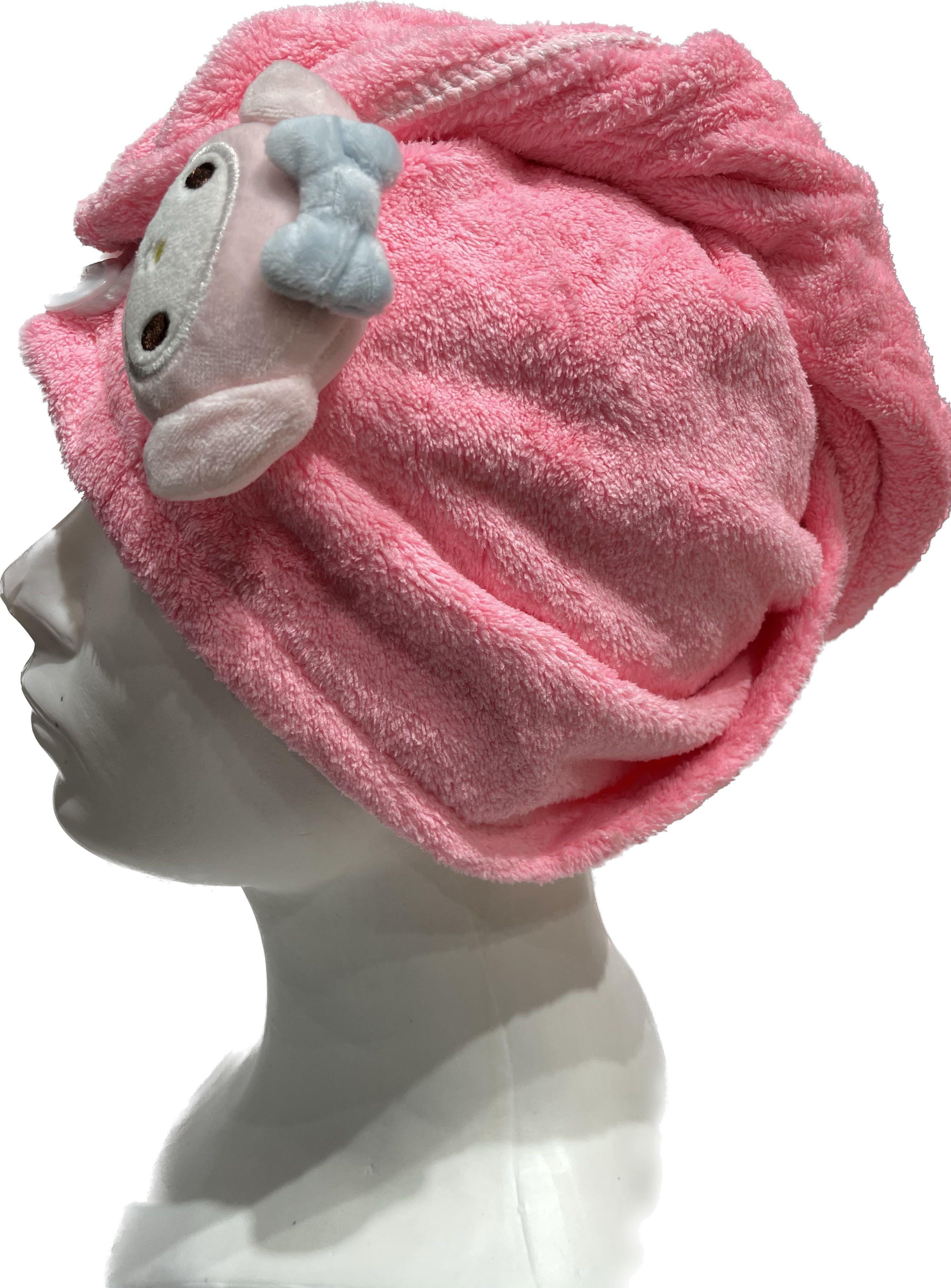 Superchłonny ręcznik do włosów, turban do włosów - wzór małpki