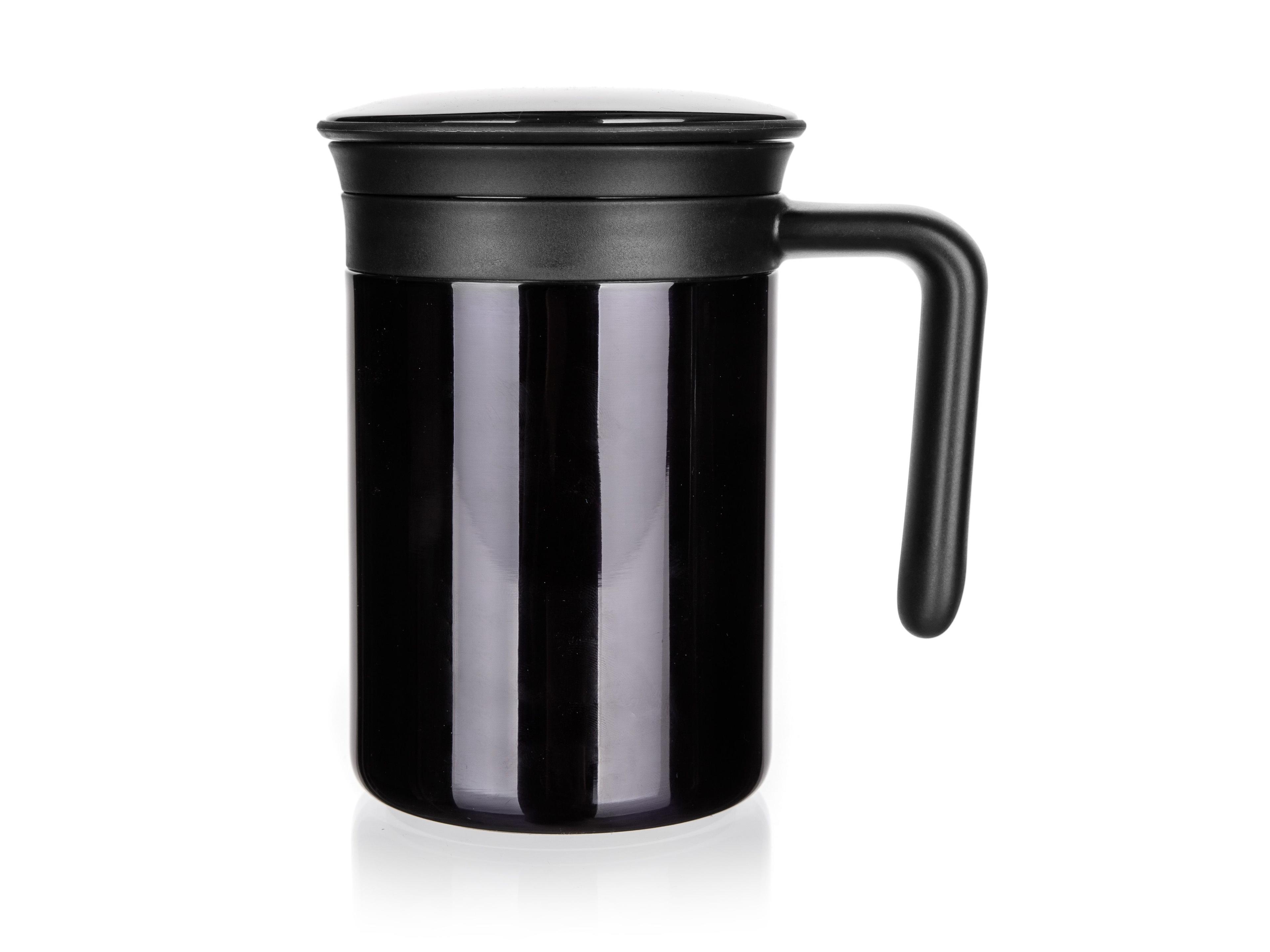 PHASE 480 ml stainless steel thermal mug, black