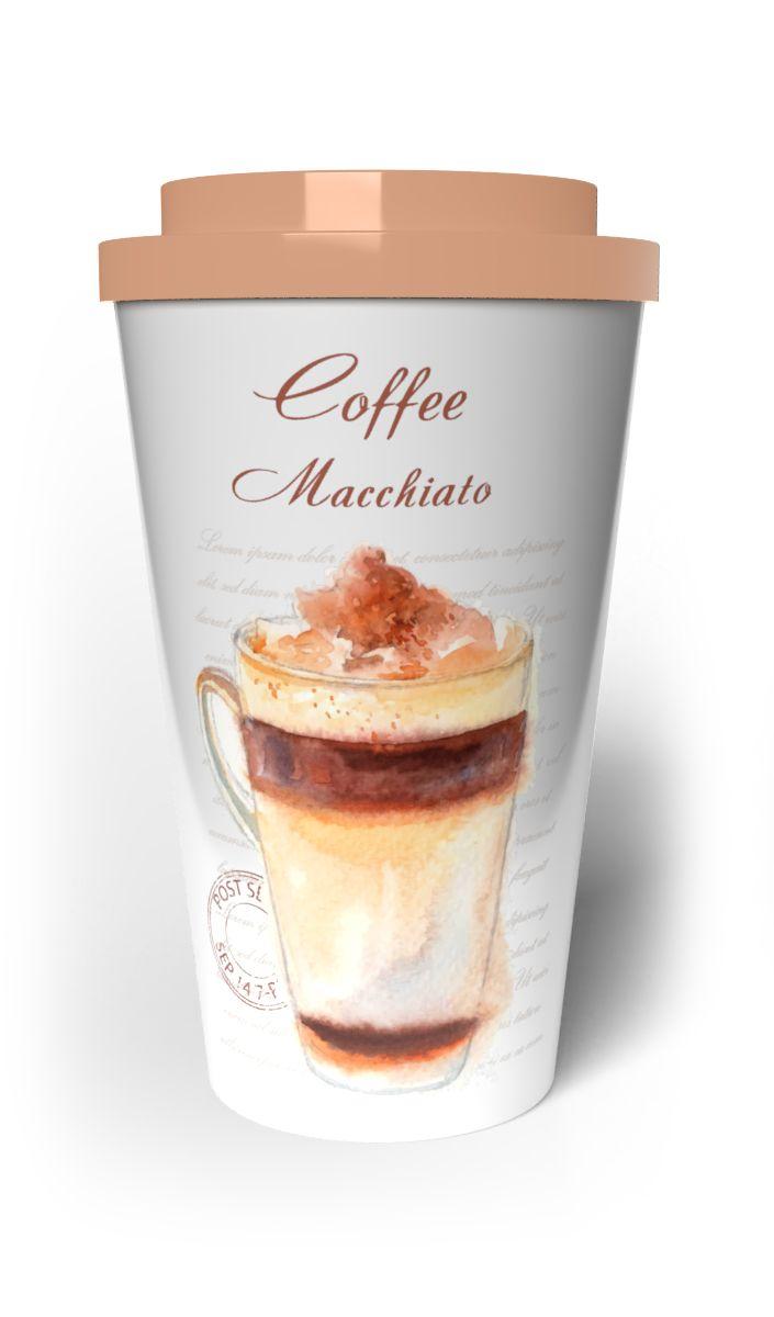 Kubek termiczny podwójne ścianki COFFEE 500ml Coffee Macchiato