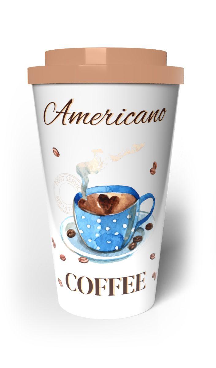 Kubek termiczny podwójne ścianki COFFE 500ml Americano coffe