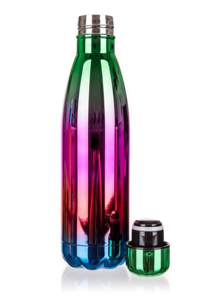 Butelka termiczna FLAMENCO 500ml tęczowo zielona