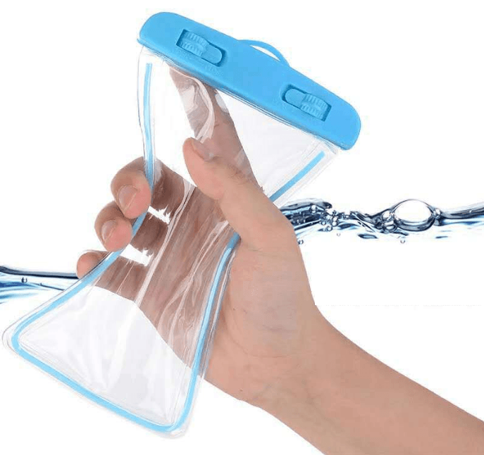 Waterproof universal case, phone cover - blue