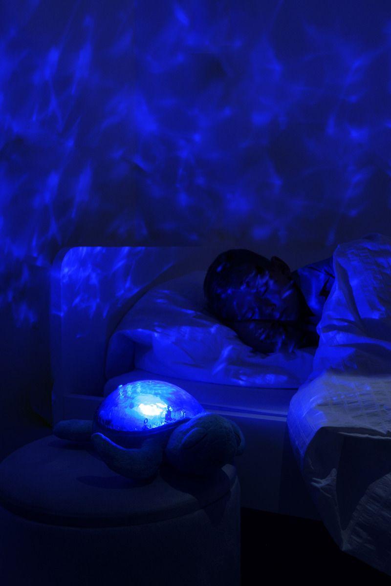 Lampka nocna z projekcją świetlną - Żółw podwodny, niebieski