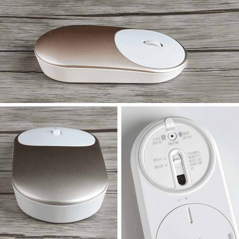 Bezprzewodowa myszka Xiaomi Mi Portable Mouse - złota