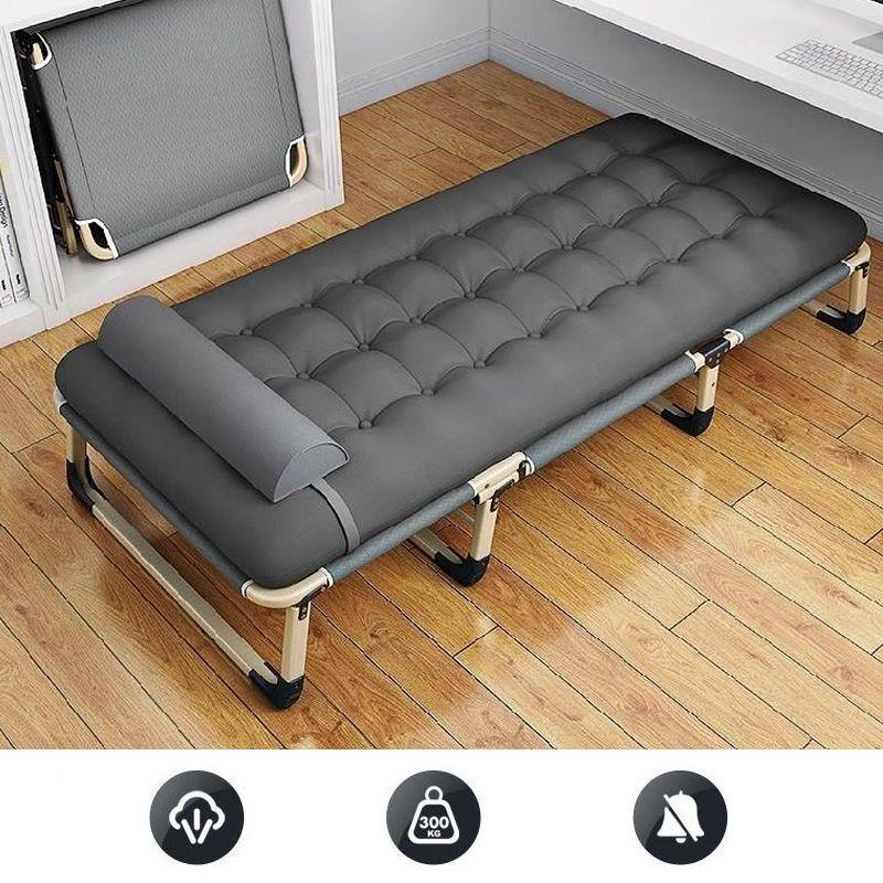 Folding travel bed BUSINESS, camping, canoe PREMIUM 75 cm - gray 2