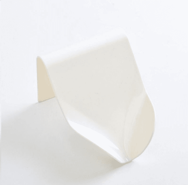 Wall-mounted soap dish for the bathroom - white color