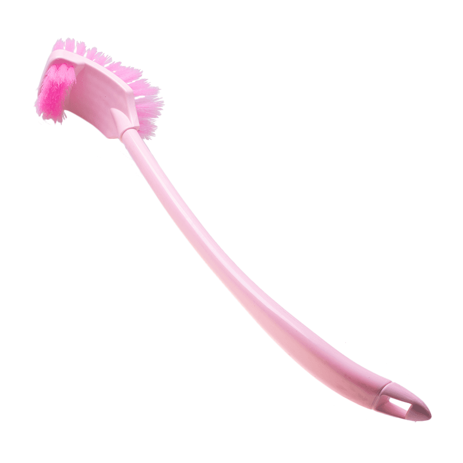 Toilet brush for special toilet- pink