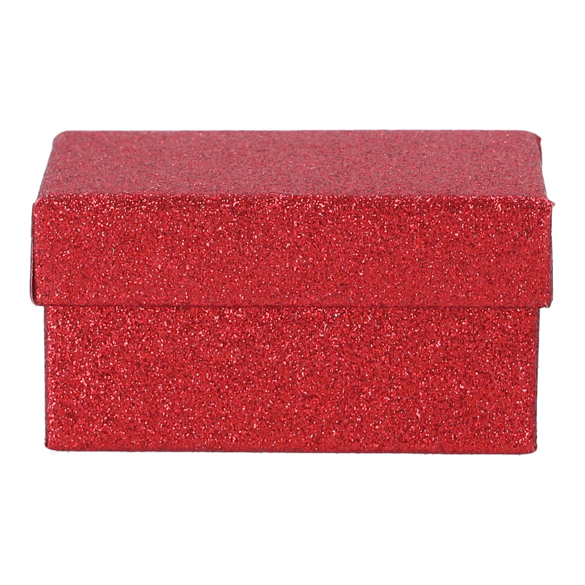 Małe pudełko prezentowe 11x7,5x5,5 cm - Czerwone