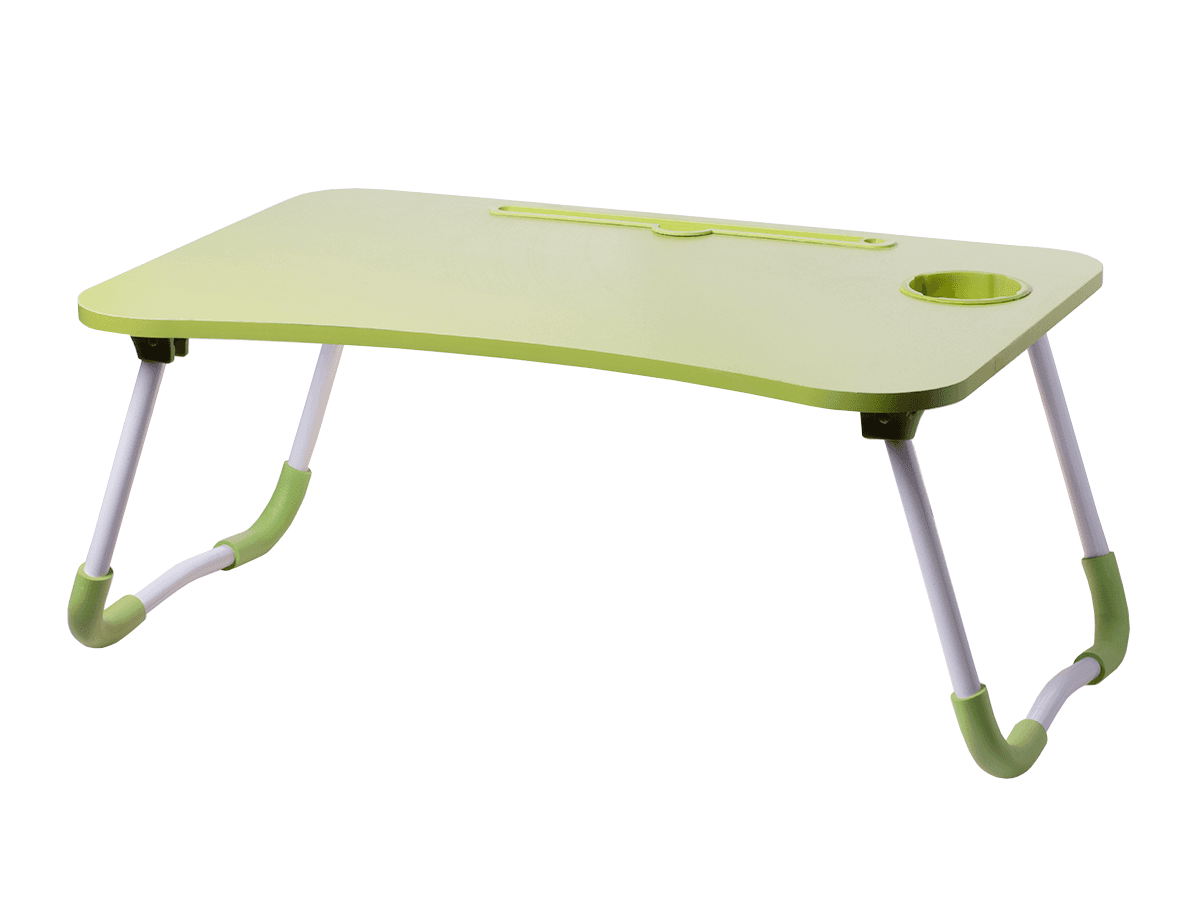 Folding laptop breakfast table - green