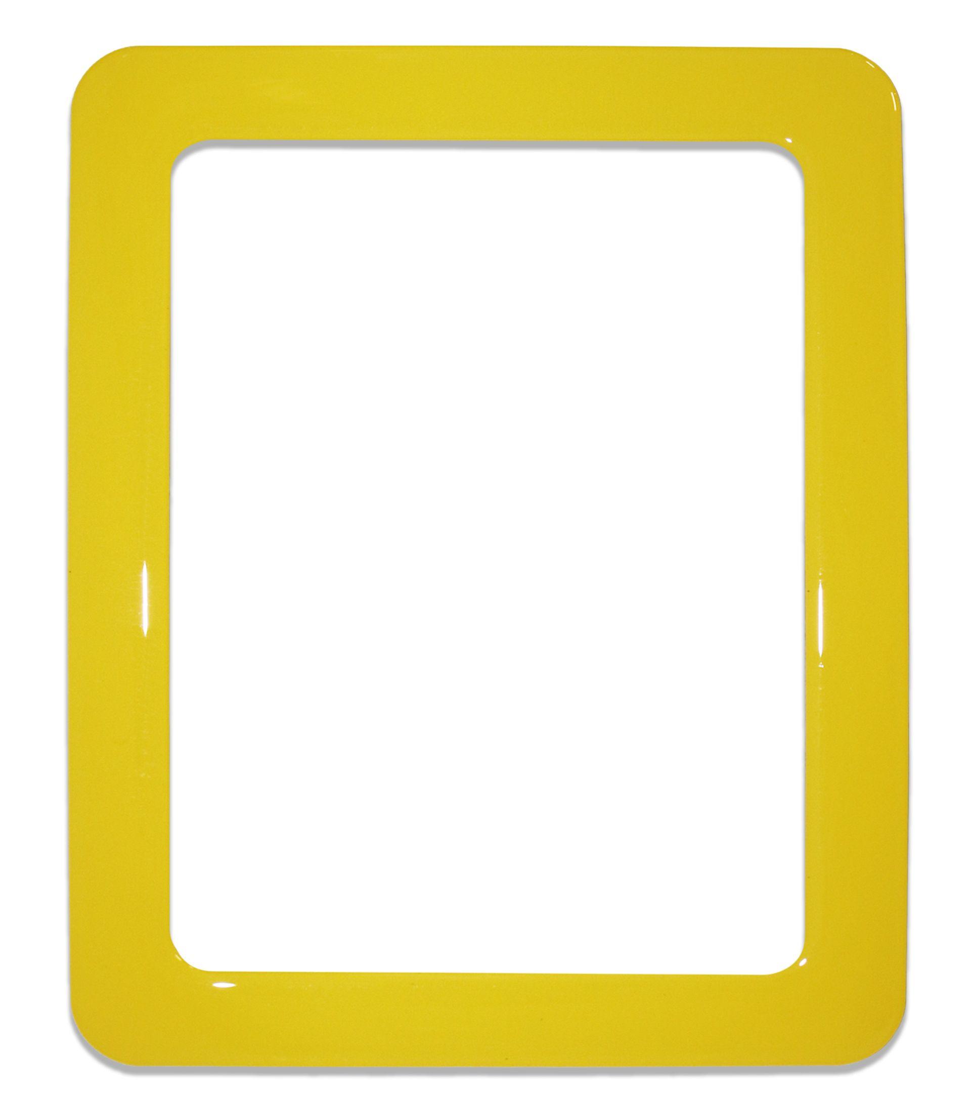 Magnetic self-adhesive frame size 19.0 x 23.8 cm - yellow