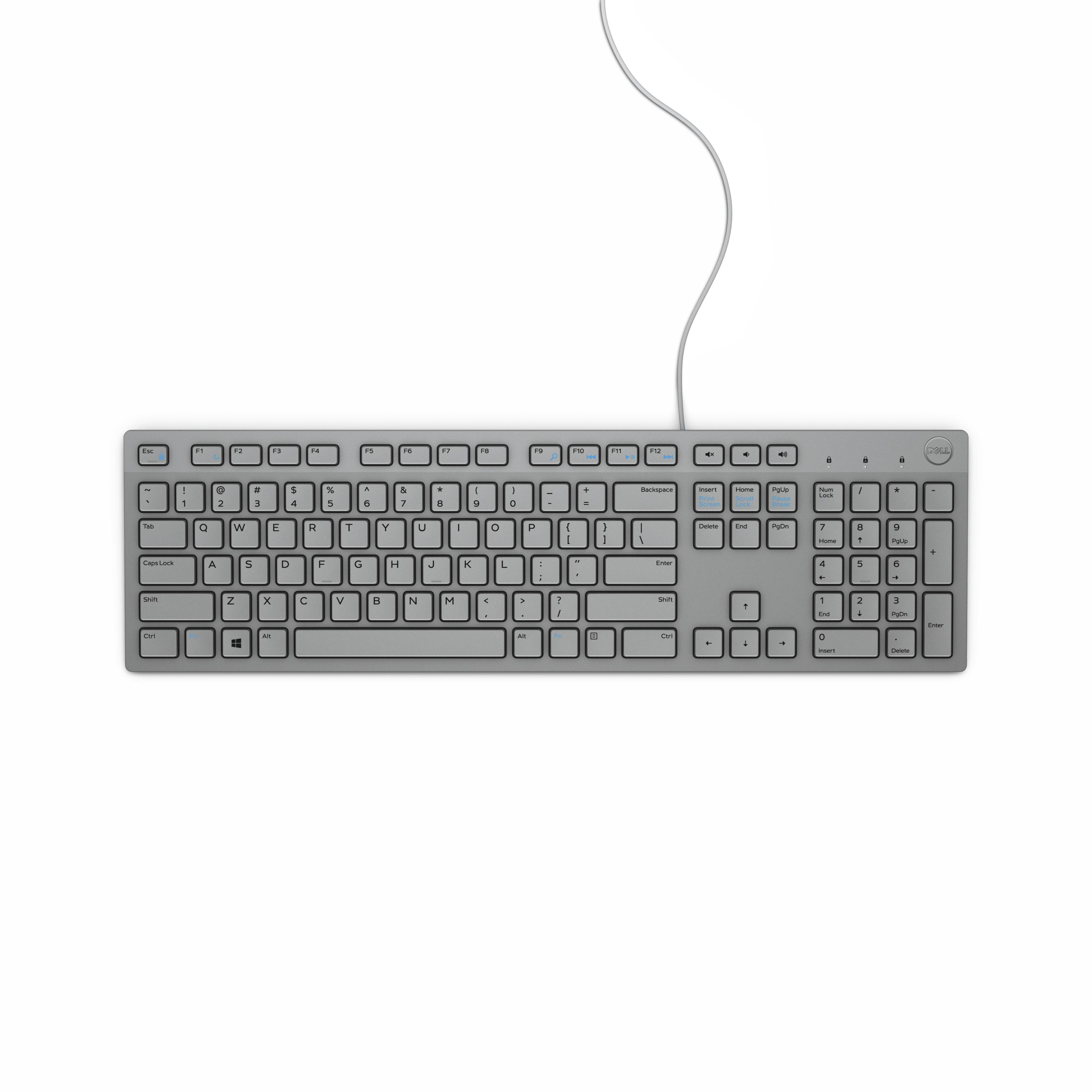 Dell Multimedia Keyboard-KB216 - US International (QWERTY) - Grey