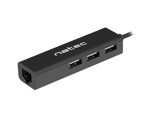 Hub NATEC Butterfly NHU-1451 (3x USB 2.0; kolor czarny)