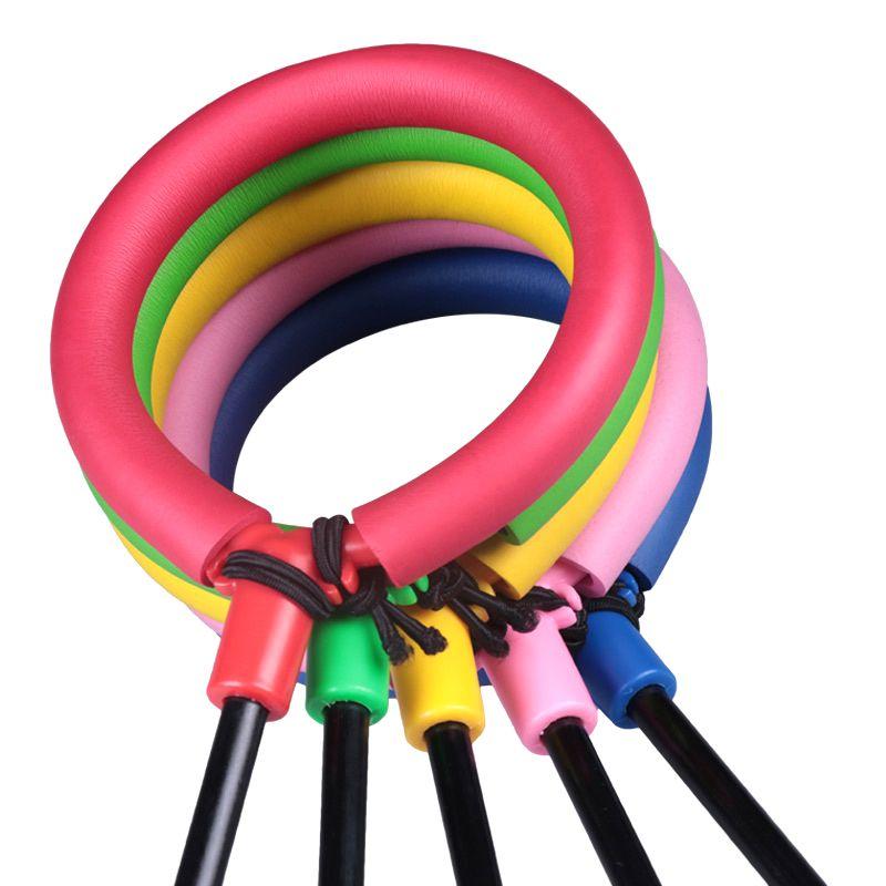 Hula Hoop Skip Rope for Leg, Foldable for Children with LED Lights, pink
