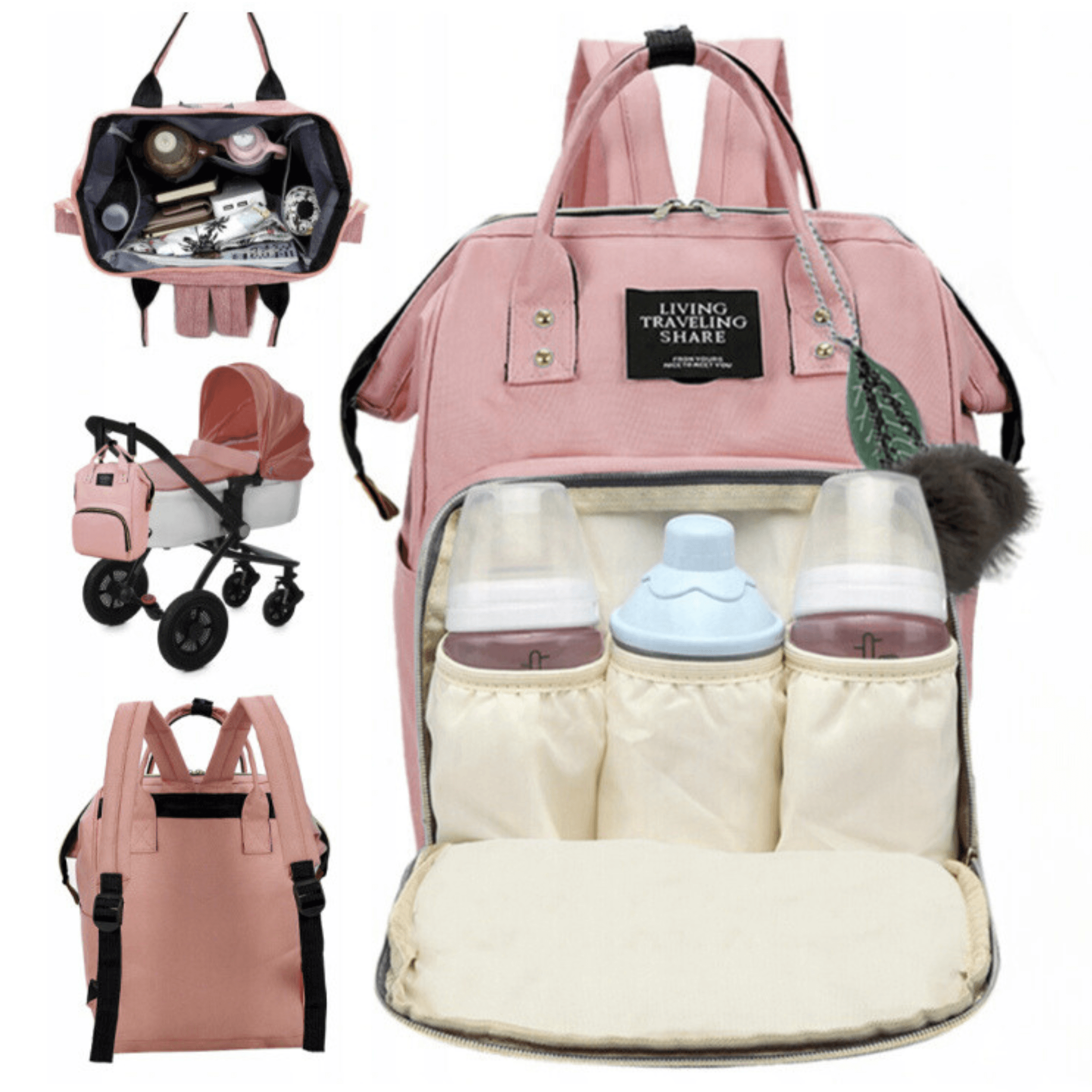 Backpack / bag for mum - pink