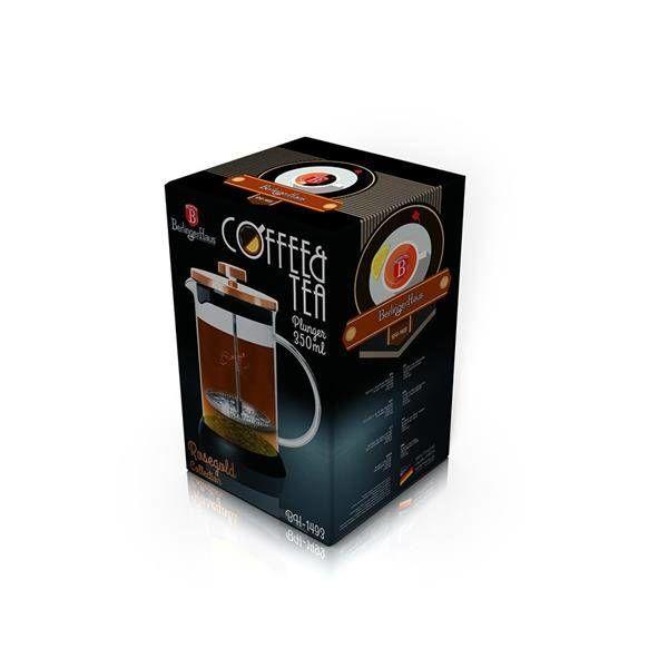 Zaparzacz do kawy i herbaty 350 ml BERLINGER HAUS BH/1493 Metallic Line Rose Gold Edition