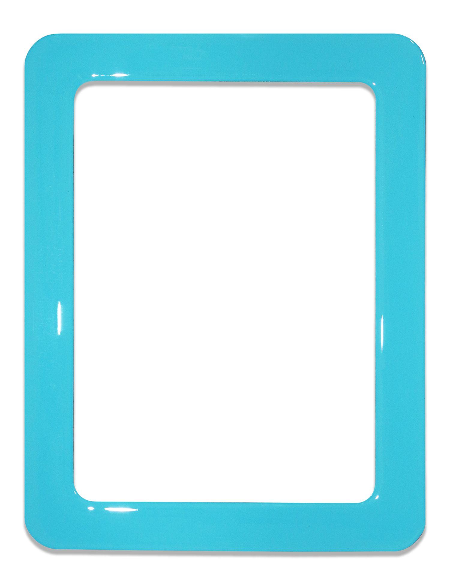 Magnetic self-adhesive frame size 16.0x11.8cm - light blue