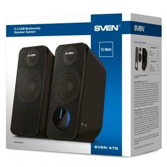 Zestaw głośników komputerowe SVEN SV-016326 (2.0; kolor czarny)