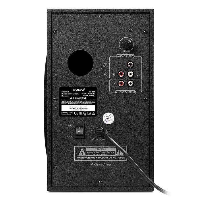 Zestaw głośników komputerowe SVEN MS-302 SV-013554 (2.1; kolor czarny)