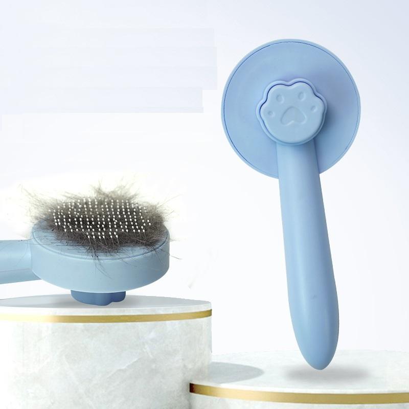 Brush for hair removal dog or cat - blue