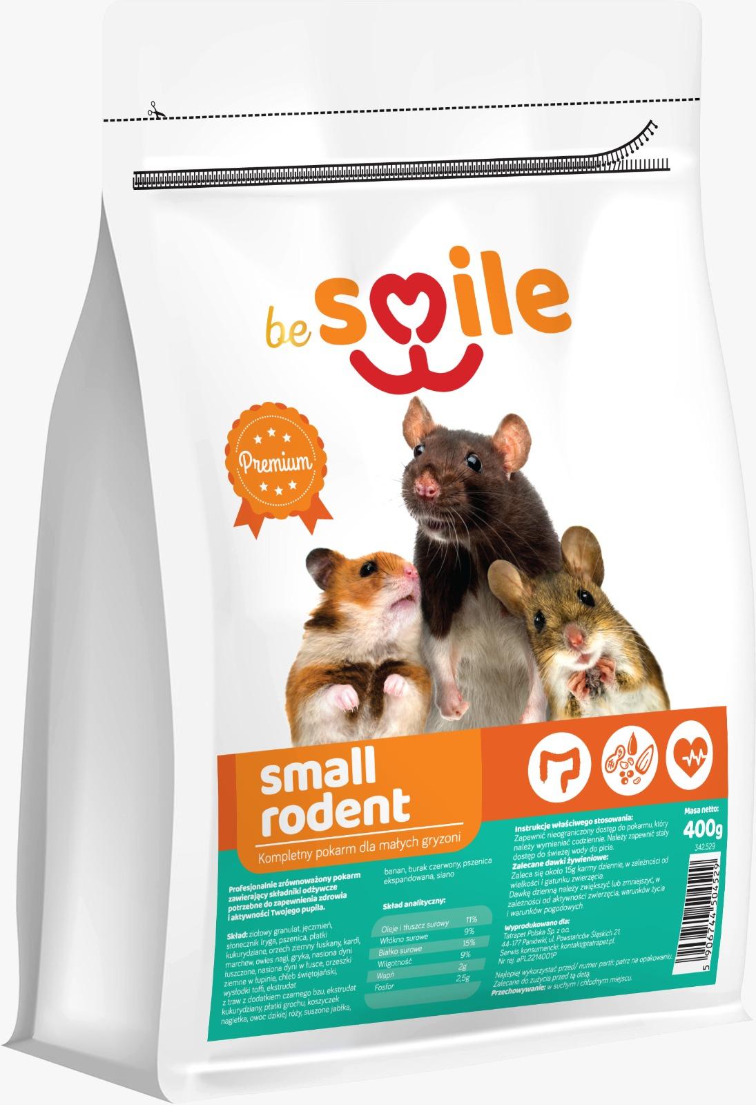 beSMILE RODENT - Small Rodent 400g food for small rodents