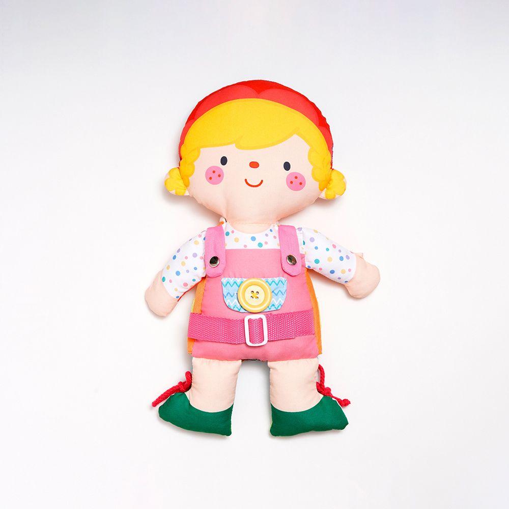 A cuddly toy / doll to dress - double-sided