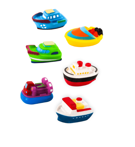 Bath toys in water (set of 2) - vehicles
