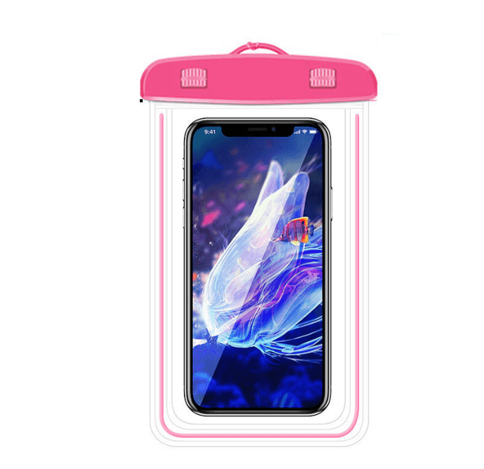 Waterproof universal case, phone cover - pink