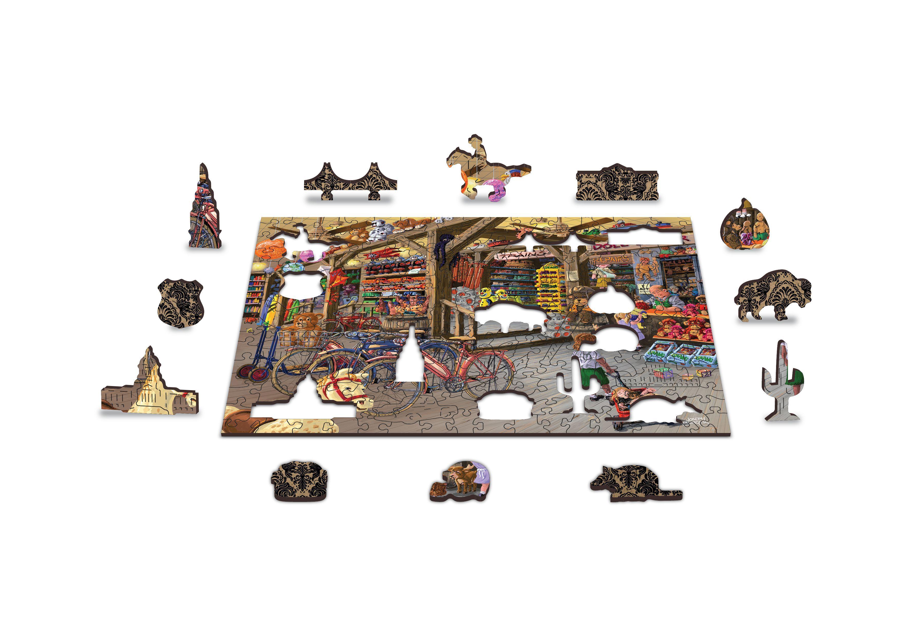 Drewniane Puzzle z figurkami – Świat zabawek rozm. M, 200 elementów