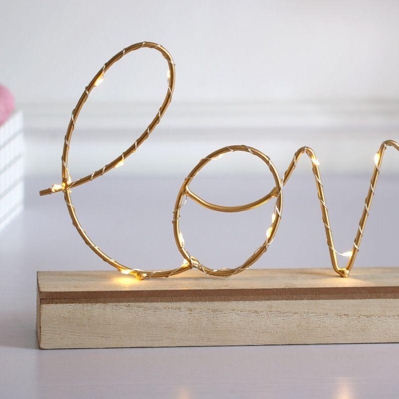 "LOVE" standing decoration with LED lighting