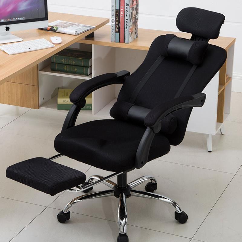 Swivel armchair with footrest and headrest - black