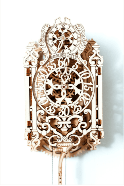 Drewniane Puzzle 3D – Królewski Zegar