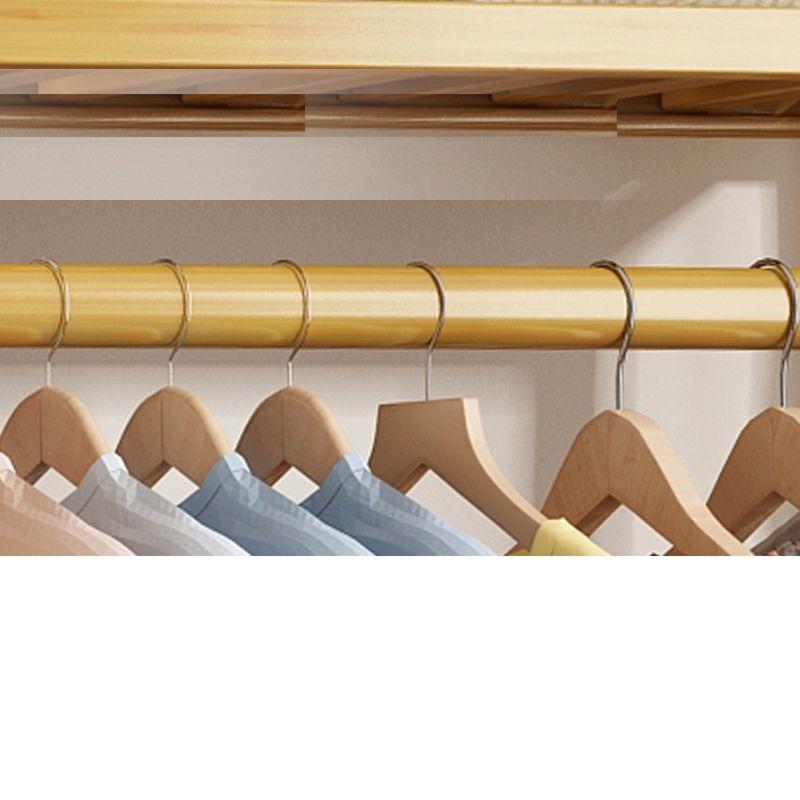 Bamboo clothes rack with 5 shelves - length 110 cm.
