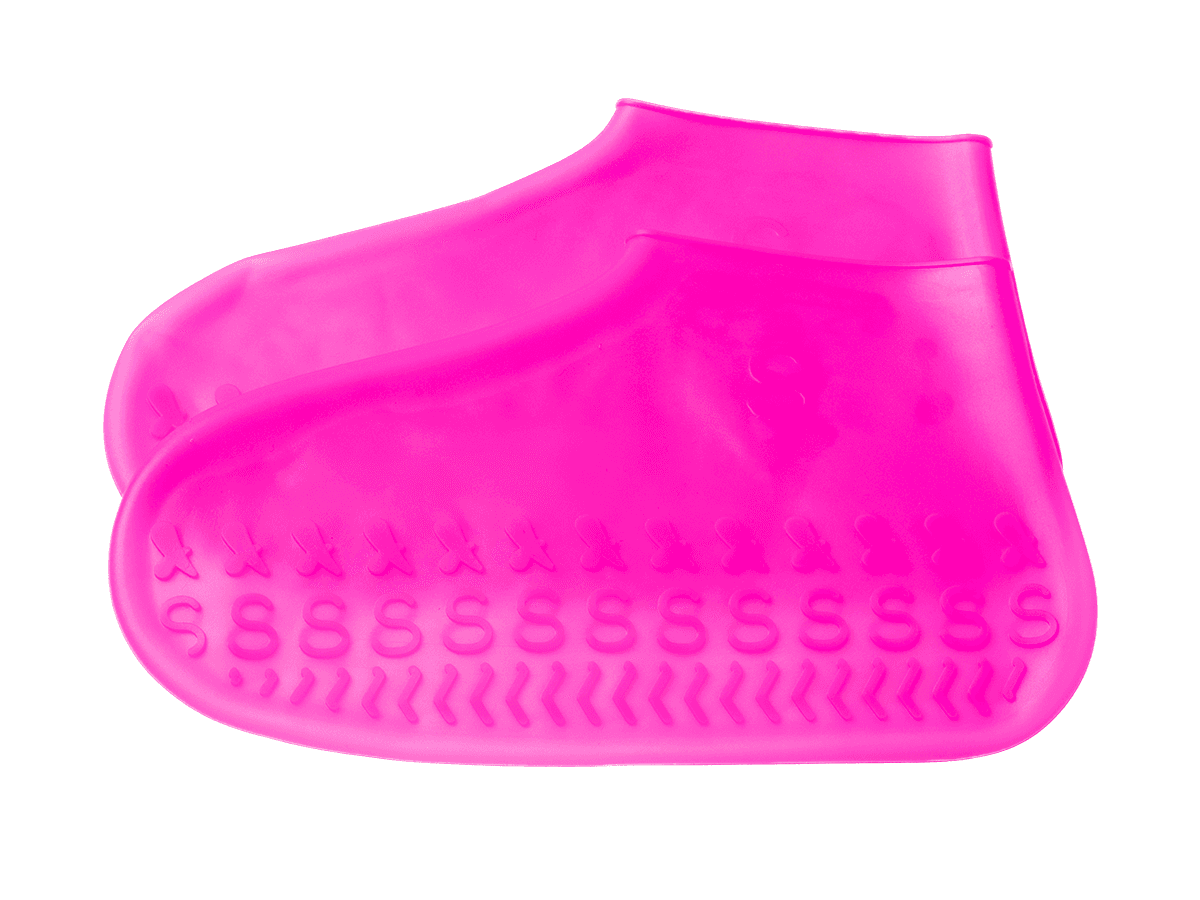Shoe cover waterproof size "26-34" - dark pink