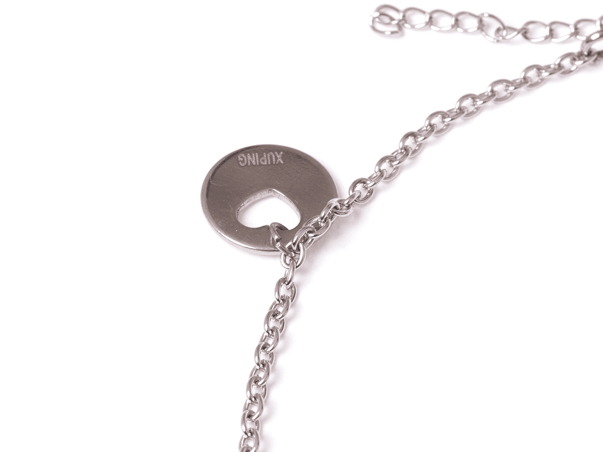 Xuping Celebrity Bracelet minimalist circles - silver