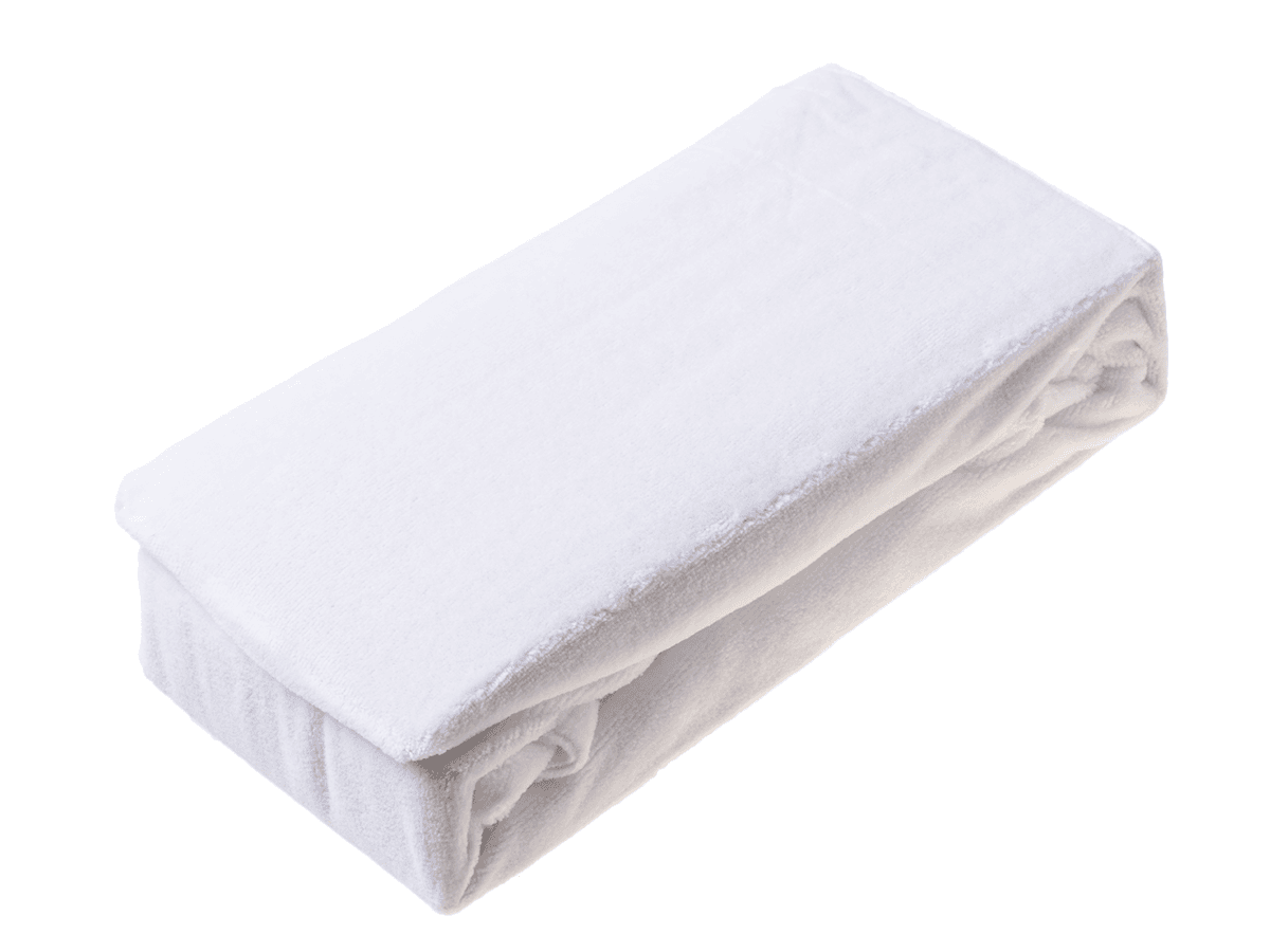 Fitted sheet cover for changing mat 72x45x9 terry -white
