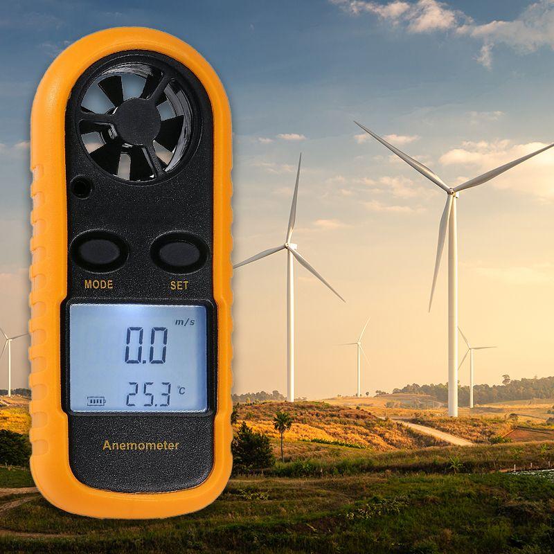 Wind speed and temperature meter / Anemometer