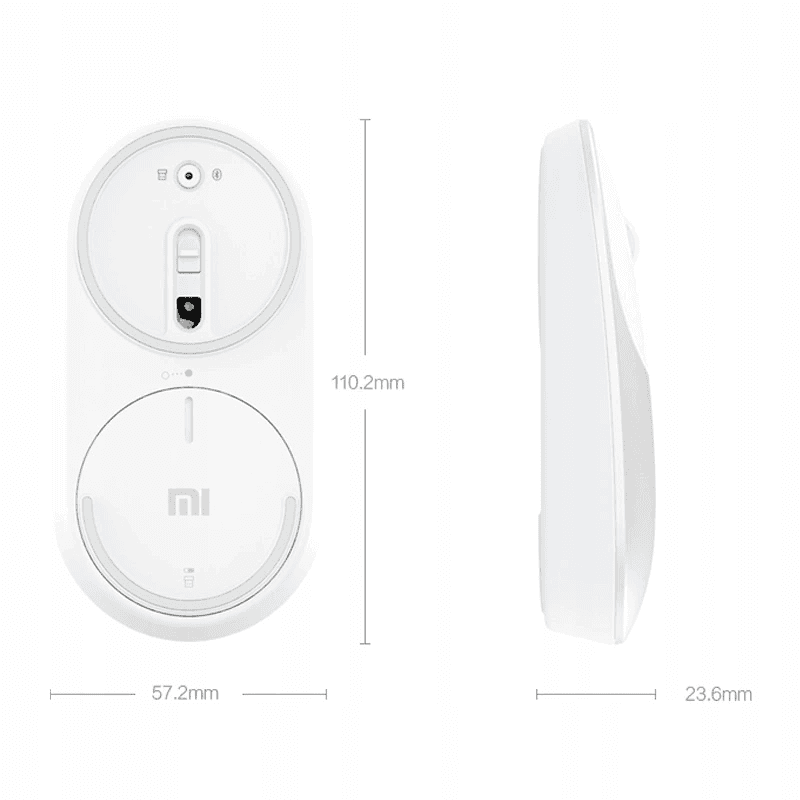Bezprzewodowa myszka Xiaomi Mi Portable Mouse - złota